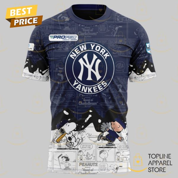 New York Yankees x Peanuts 75th Anniversary 3D T-Shirt