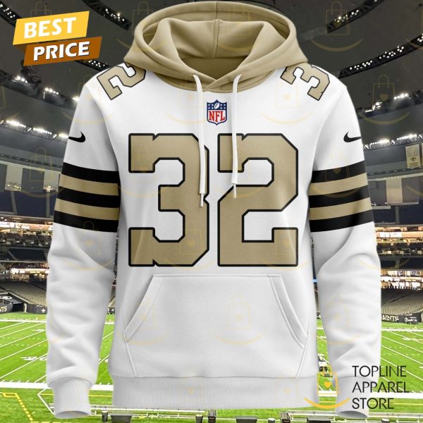 Personalized 2025 New Orleans Saints Design Hoodie – White