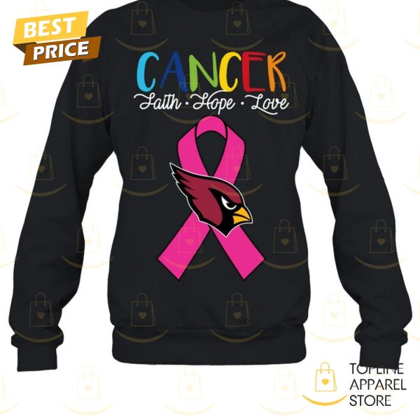 Arizona Cardinals Cancer Faith – Hope – Love Unisex T-Shirt