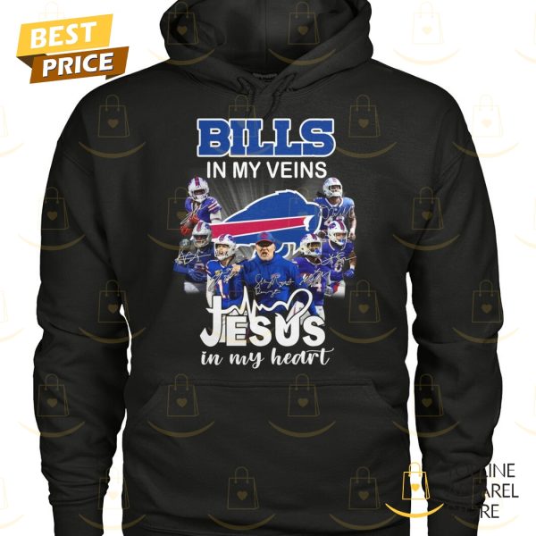 Buffalo Bills In My Veins Jesus In My Heart Unisex T-Shirt