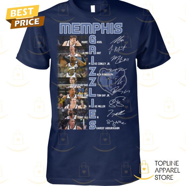 2025 Memphis Grizzlies Basketball Signature Unisex T-Shirt