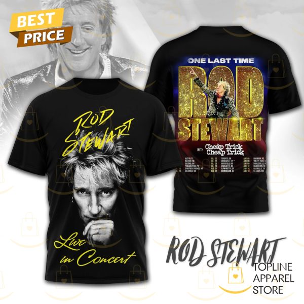 Rod Stewart Live In Concert One Last Time 3D T-Shirt