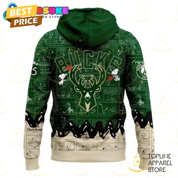 Milwaukee Bucks 75th Anniversary Of Peanuts Hoodie