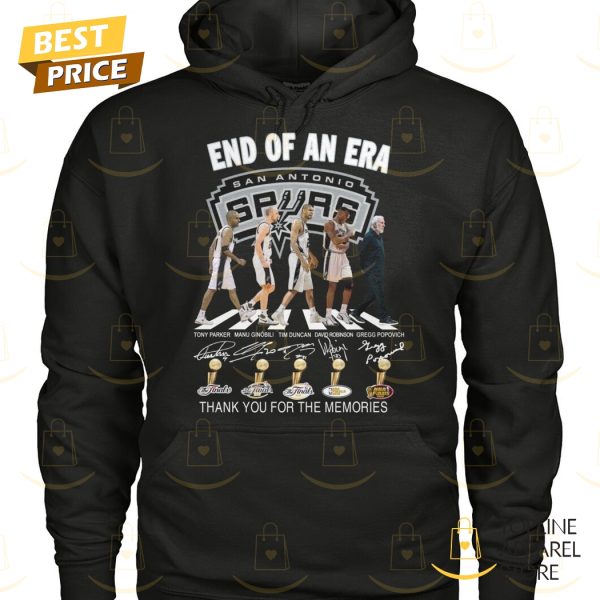 End Of An Era San Antonio Spurs Signature Thank You For The Memories Unisex T-Shirt