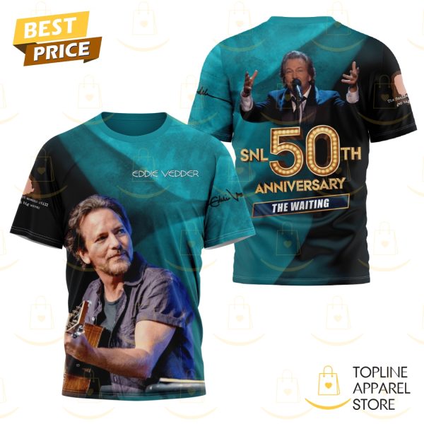 Eddie Vedder SNL 50th Anniversary The Waiting 3D T-Shirt