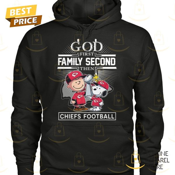 Peanuts x God First Family Second Then Kansas City Chiefs Unisex T-Shirt