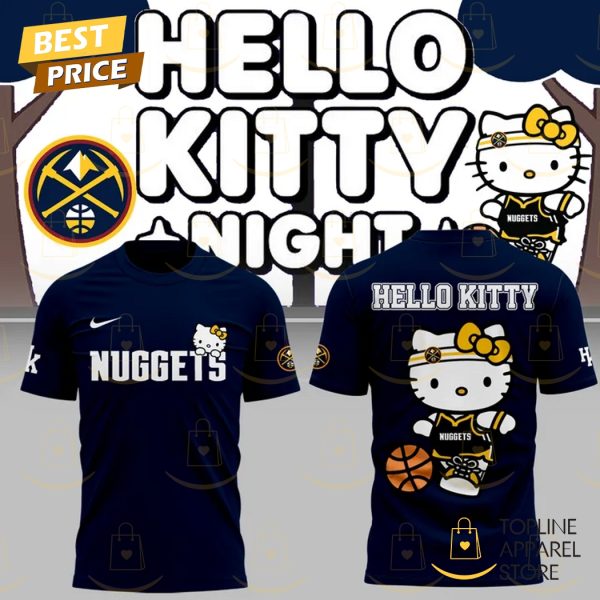 2025 Denver Nuggets Basketball x Hello Kitty Night 3D T-Shirt