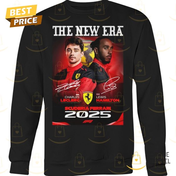 The New Era Charles Leclerc x Lewis Hamilton 2025 Signature Unisex T-Shirt