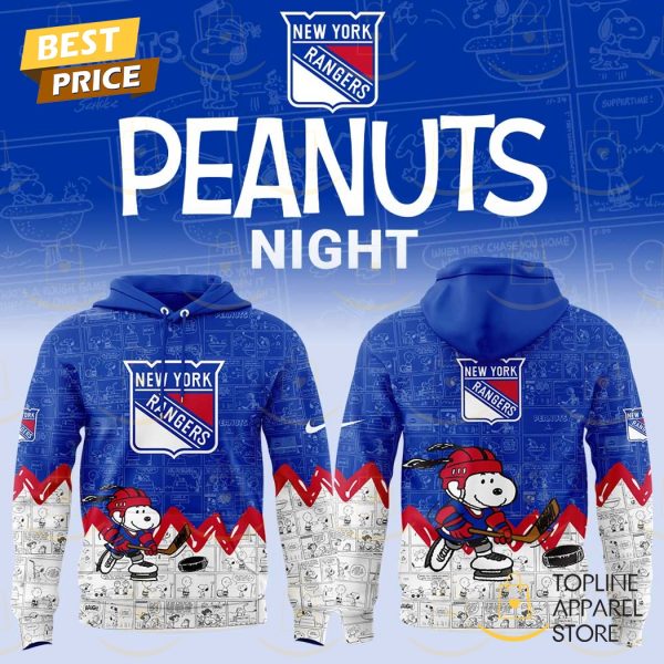 New York Rangers Anniversary Of Peanuts Hoodie