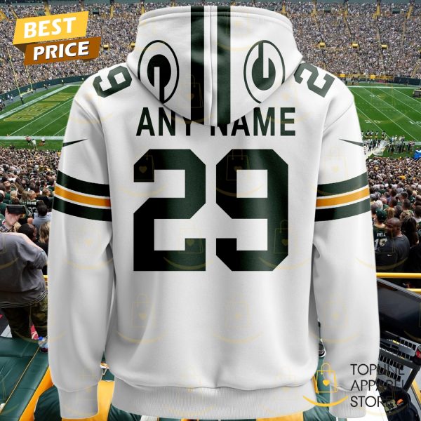 Personalized 2025 Green Bay Packers Design Hoodie – White