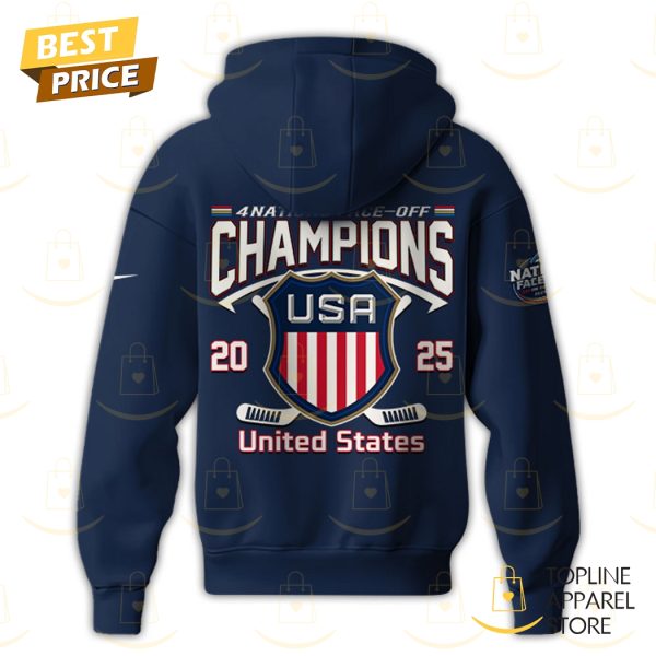 USA Hockey 2025 4 Nations Face-Off Champions Hoodie