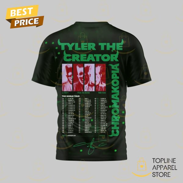 Tyler The Creator – Chromakopia The World Tour 3D T-Shirt