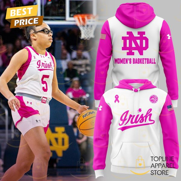 Notre Dame Fighting Irish Womens Basketball 2025 Hoodie – Pink