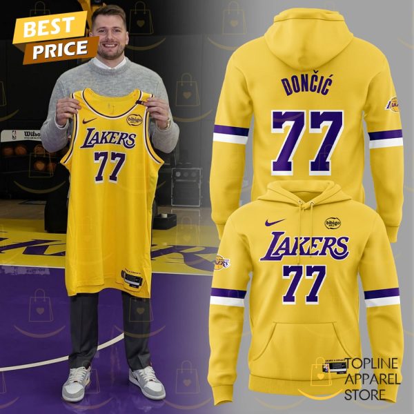 Luka Doncic Los Angeles Lakers Hoodie – Gold