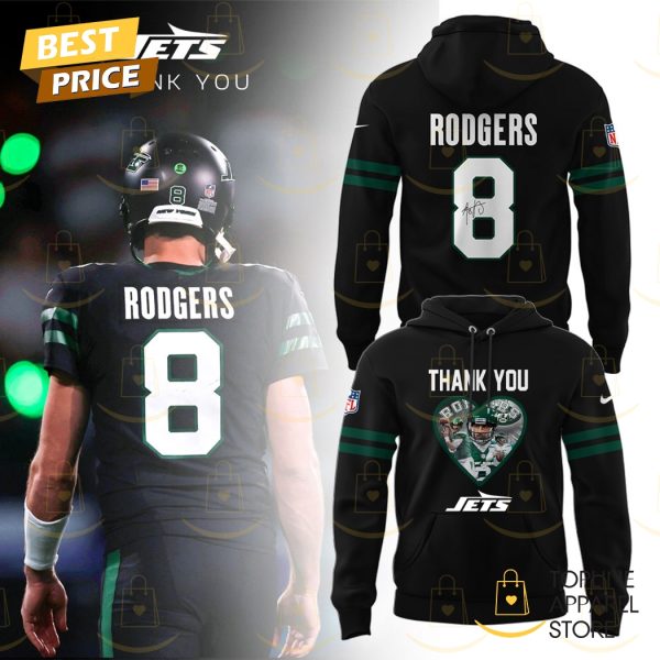 New York Jets Thank You Aaron Rodgers Siganture Hoodie