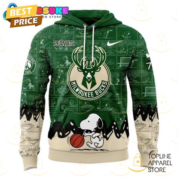 Milwaukee Bucks 75th Anniversary Of Peanuts Hoodie