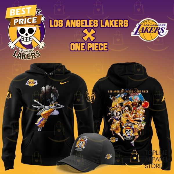 Los Angeles Lakers X Brook One Piece The Straw Hat Pirates Hoodie