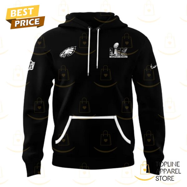 Philadelphia Eagles Super Bowl LIX Champions Hoodie – Black