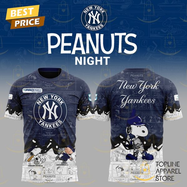 New York Yankees x Peanuts 75th Anniversary 3D T-Shirt