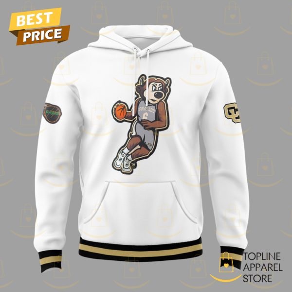 2025 Colorado Buffs Basketball White Hoodie