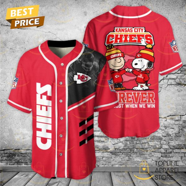 Peanuts x Kansas City Chiefs Forever Not Just When We Win Baseball Jersey