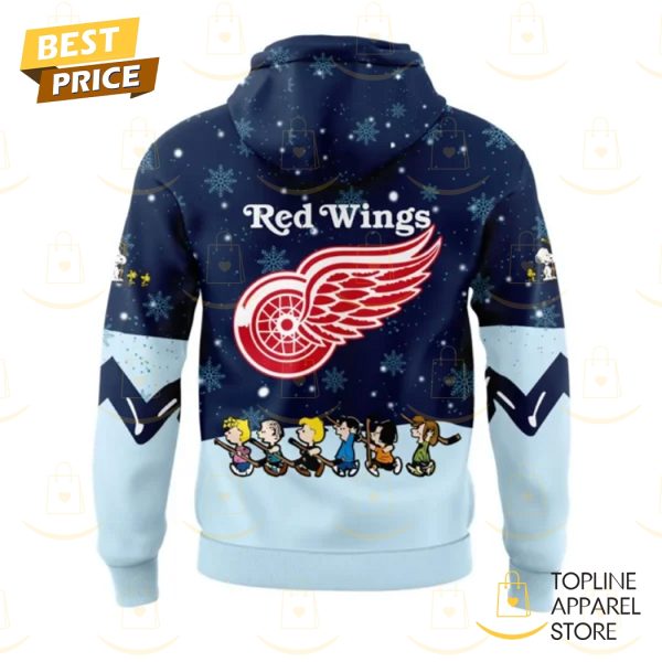 Detroit Red Wings Peanuts & Snoopy Night Design Hoodie