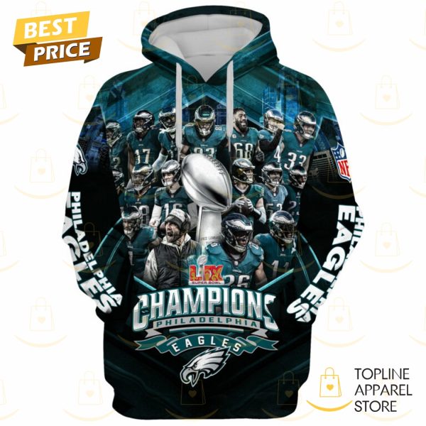 2025 LIX Super Bowl Champion Philadelphia Eagles Hoodie