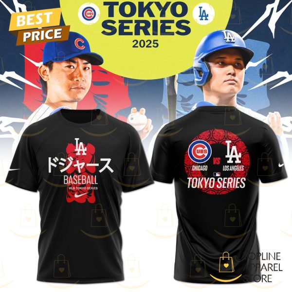 Tokyo Series Tour Los Angeles Dodgers x Chicago Cubs 3D T-Shirt