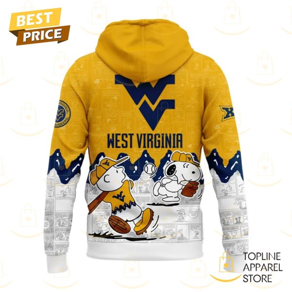 West Virginia Mountaineers Baseball 75th Anniversary Of Peanuts Hoodie