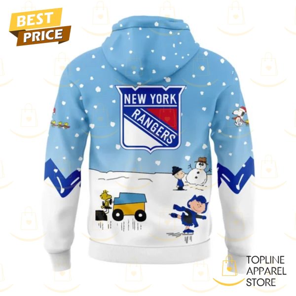 New York Rangers Peanuts & Snoopy Night Hoodie – Blue