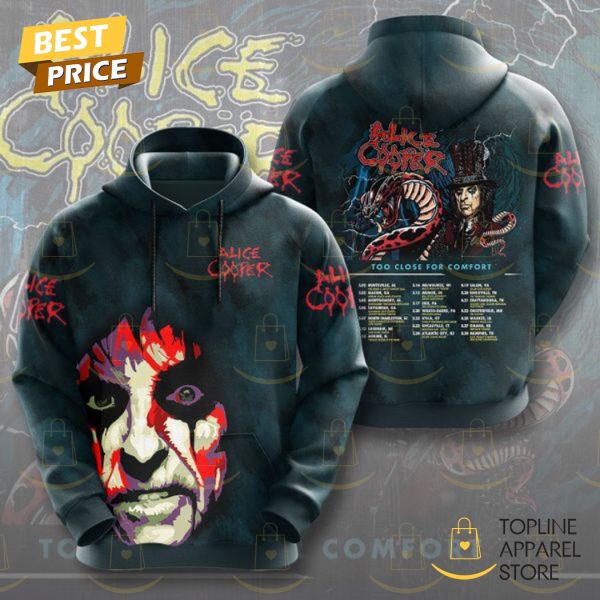 2025 Tour Alice Cooper Too Close For Comfort Hoodie