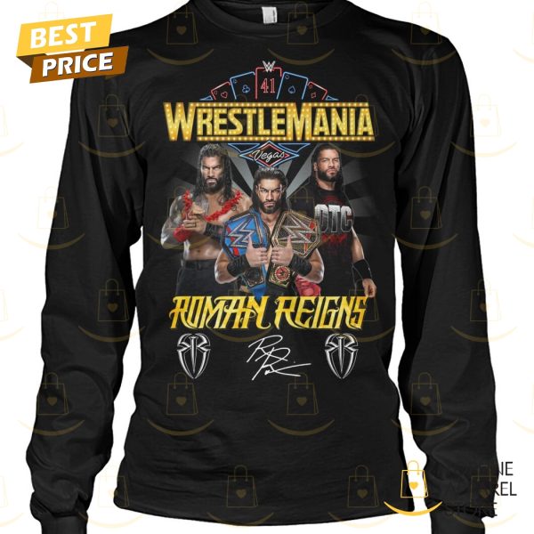 Wrestlemania WWE Roamn Reigns Siganture Unsiex T-Shirt