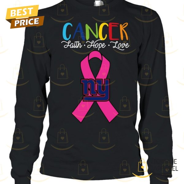 New York Giants Cancer Faith – Hope – Love Unisex T-Shirt