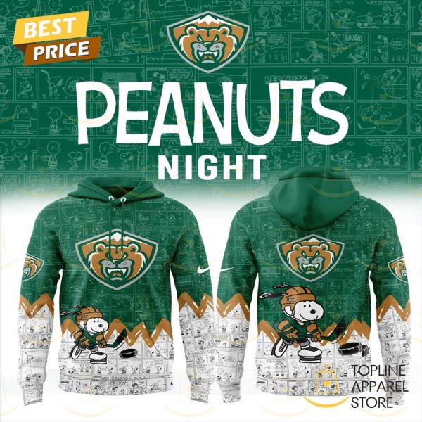 Everett Silvertips x Peanuts Night 75 Years 2025 Hoodie