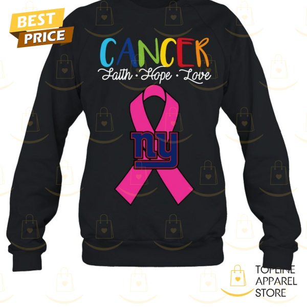 New York Giants Cancer Faith – Hope – Love Unisex T-Shirt