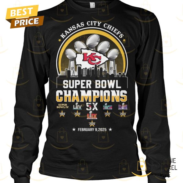 Kansas City Chiefs Super Bowl LIX Champions 2025 Unisex T-Shirt