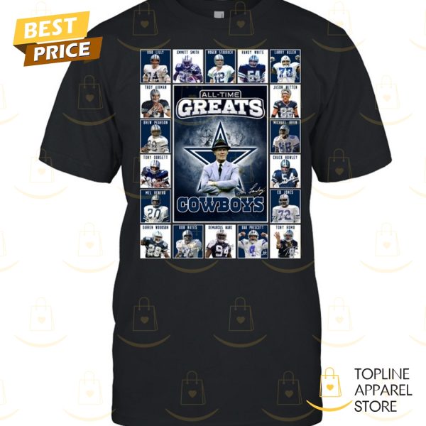 All-Time Greats Dallas Cowboys Signature Unisex T-Shirt