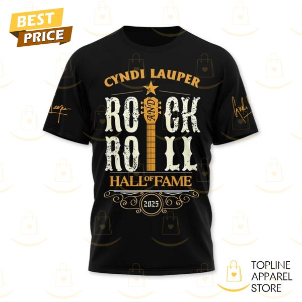 Cyndi Lauper Rock & Roll Hall Of Fame 2025 3D T-Shirt