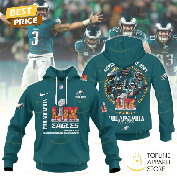 Personalized Philadelphia Eagles LIX Super Bowl Game 2025 Hoodie