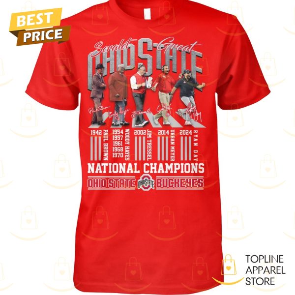 Ohio State Buckeyes National Champions Signature Unisex T-Shirt