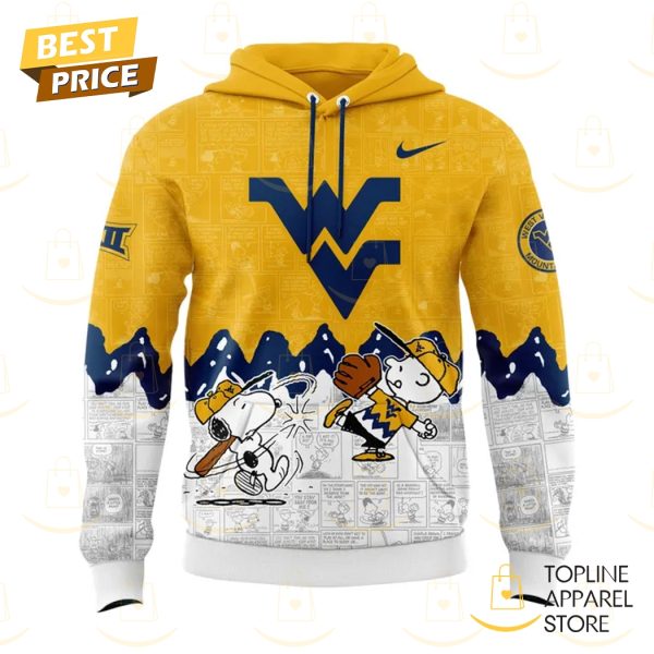 West Virginia Mountaineers Baseball 75th Anniversary Of Peanuts Hoodie