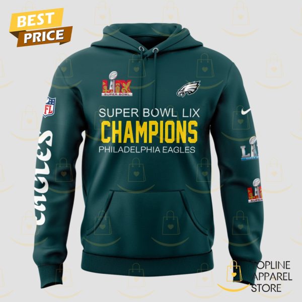 Super Bowl LIX Champions Philadelphia Eagles Hoodie