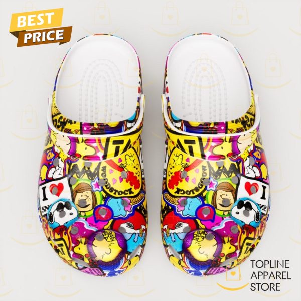 Snoopy Flower Crocs Shoes