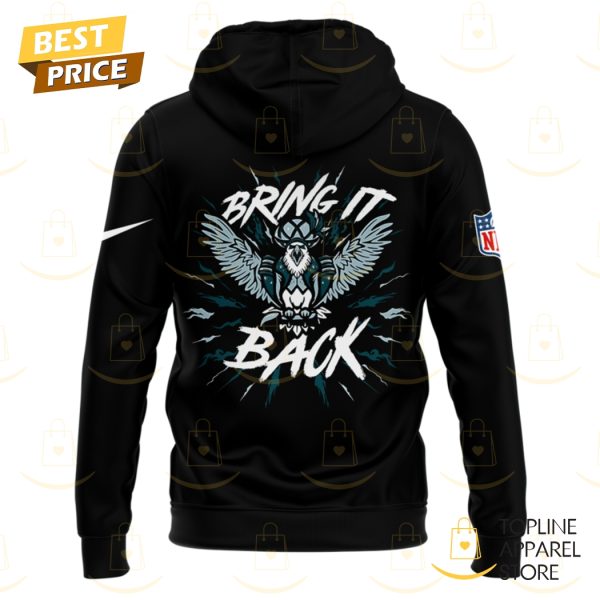 Philadelphia Eagles Bring It Black Design Hoodie – Black