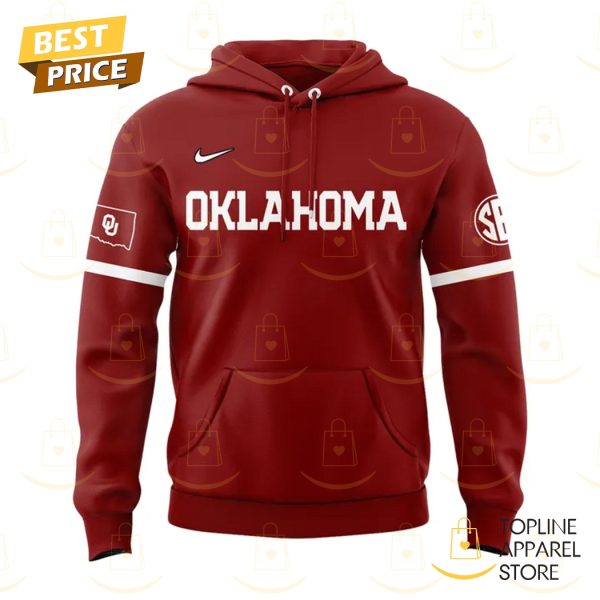 2025 Oklahoma Sooners Women Softball Hoodie – Red