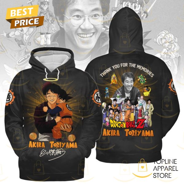 Akira Toriyama Signature Thank You For The Memories Hoodie