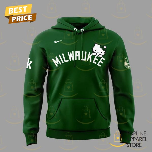 Milwaukee Bucks x 2025 Hello Kitty Hoodie – Green