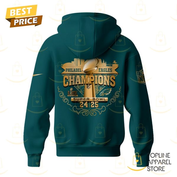 2025 2X Super Bowl LIX Champions Philadelphia Eagles Hoodie