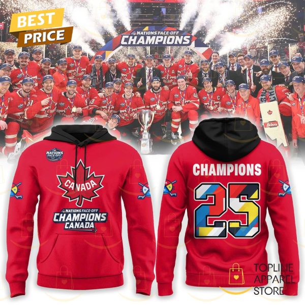 4 Nations Face Off Champions 2025 Hoodie