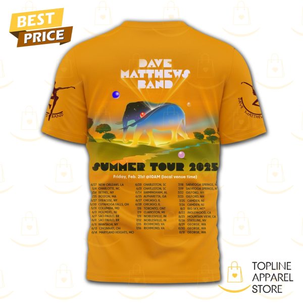 Dave Matthews Band Summer Tour 2025 3D T-Shirt